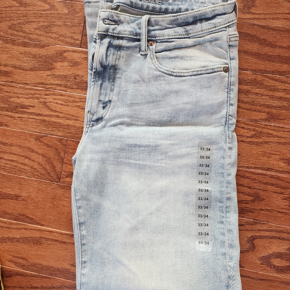 American Eagle Original Straight Light-wash Flex Jeans
